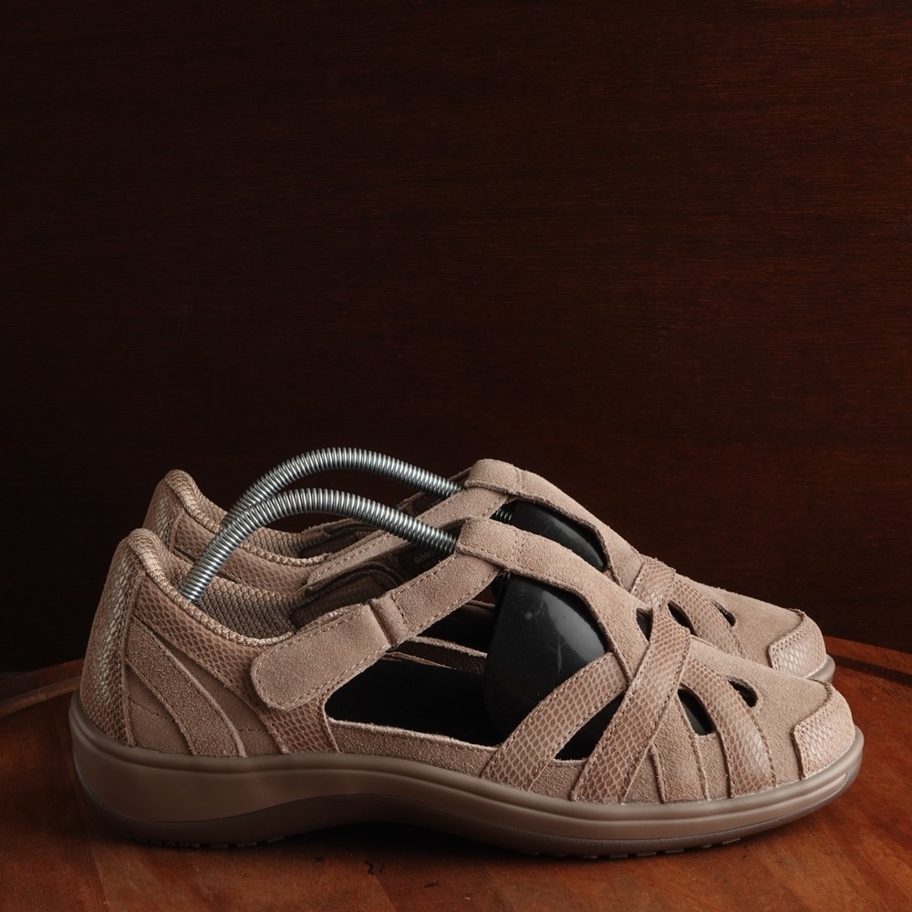 OrthoFeet Shoes Womens SZ 11 Beige Juno Leather Mary Jane Comfort Orthotic Shoes